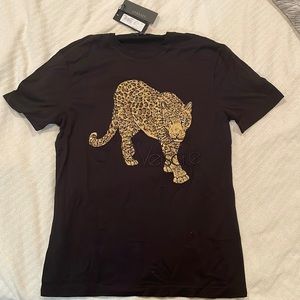Black Versace tshirt with sequined design